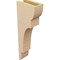 Ekena Millwork 4"W x 8"D x 24"H Thin New Brighton Rough Cedar Woodgrain TimberThane Corbel, Primed Tan CORUR04X08X24NEBRCPR - alternate 3
